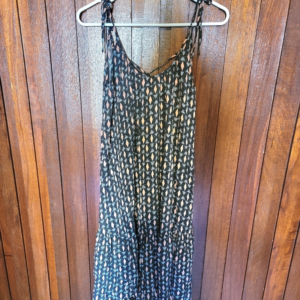 Womens midi length fun print dress,multi colors,size 4,H&M